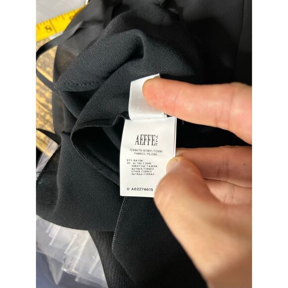 AEFFE Spa Black Tank Top Size 8 - Picture 4 of 5